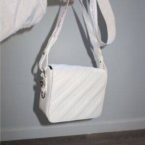 Off-White Quilted Crossbody Bag